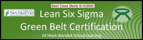 Lean Six Sigma Green Belt Certification | Lean Six Sigma Black Belt | Scoop.it