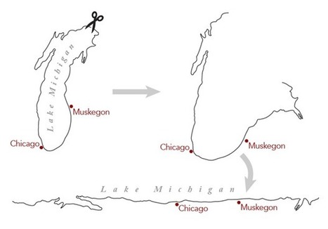 Mapping Lake Michigan Like an Ocean | Fantastic Maps | Scoop.it