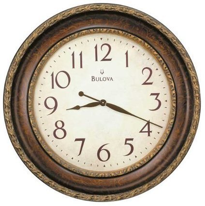 Bulova Gold Tone Ravenna 33 Inch Wall Clock W
