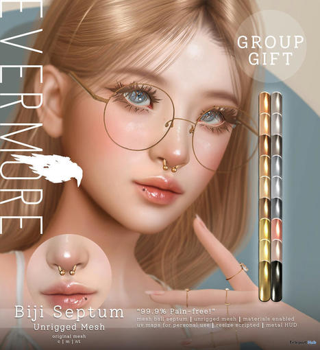Biji Septum June 2022 Group Gift by EVERMORE | Teleport Hub - Second Life Freebies | Second Life Freebies | Scoop.it