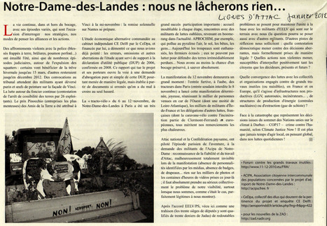 Notre-Dame-des-Landes : Nous ne lâcherons rien | ACIPA | Scoop.it