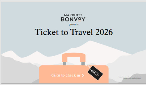 Marriott Bonvoy Research: Ticket to Travel 2026 | What Tourists Want | Scoop.it