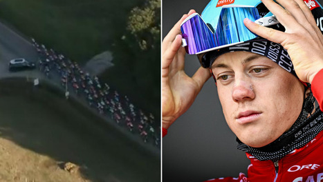 VIDEO. Cyclisme : "C’était comme un effet domino…" Hospitalisé, un coureur doit déclarer forfait à cause d’une voiture à contresens | Cyclisme | Scoop.it