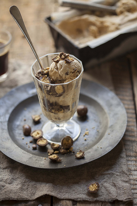 Coffee tequila ice cream with smashed malted chocolates | foodSenses | Scoop.it