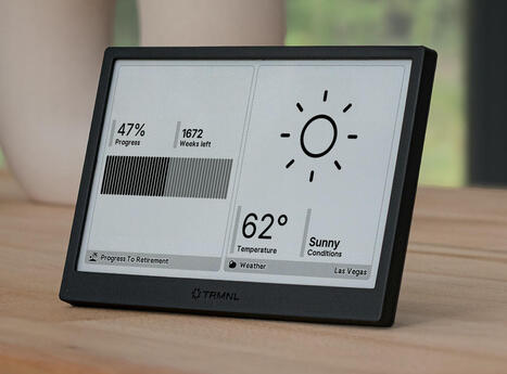 TRMNL customizable 7.5-inch wireless E-Ink display supports plugins for greater ease-of-use - CNX Software | Embedded Systems News | Scoop.it