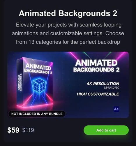 Buy Animated Backgrounds 2 for Adobe After Effects and other video editors at affordable prices! Wide selection of products, best effects plugins and presets for animation by AEJuice. | Starting a online business entrepreneurship.Build Your Business Successfully With Our Best Partners And Marketing Tools.The Easiest Way To Start A Profitable Home Business! | Scoop.it
