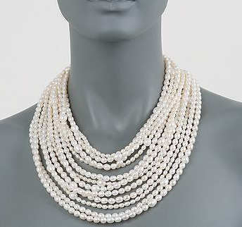 Ross-Simons -  Multi-Strand Necklace With Sterling Silver Clasp. 18" | Blingy Fripperies, Shopping, Personal Stuffs, & Wish List | Scoop.it