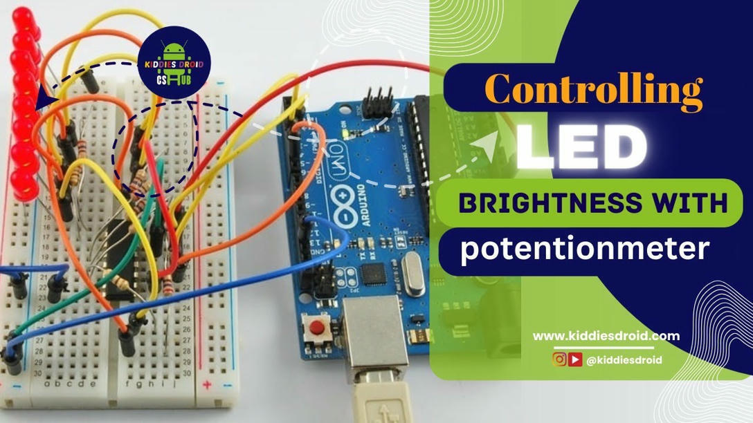 ARDUINO: Controlling LED Brightness with Potent...