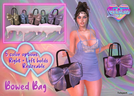 Bowed Bag April 2024 Group Gift by GLEAM | Teleport Hub - Second Life Freebies | Second Life Freebies | Scoop.it