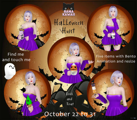 Hana Kawaii&rsquo;s Halloween Hunt 2022 | Teleport Hub - Second Life Hunts | Second Life Freebies | Scoop.it