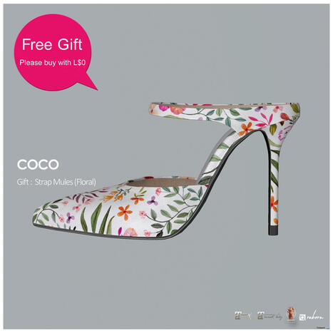 Strap Mules Floral May 2025 Gift by COCO Designs | Teleport Hub - Second Life Freebies | Second Life Freebies | Scoop.it