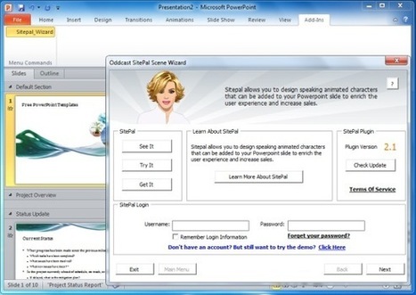 Add Speaking Animated Characters To PowerPoint Slides With SitePal | PowerPoint Presentation | Techy Stuff | Scoop.it