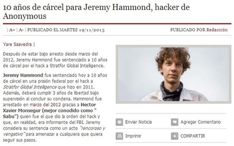 10 a&ntilde;os de c&aacute;rcel para Jeremy Hammond, hacker de #Anonymous | MOVIMIENTOS SOCIALES | Scoop.it