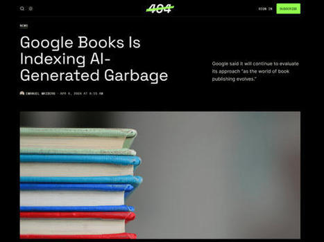 CUED: Google Books está indexando libros basura generados por inteligencia artificial | Educación a Distancia y TIC | Scoop.it