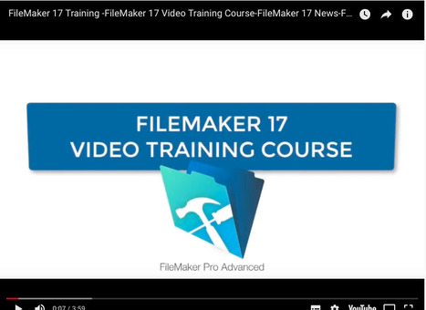 FileMaker Training Videos for FileMaker 17 | Learning Claris FileMaker | Scoop.it