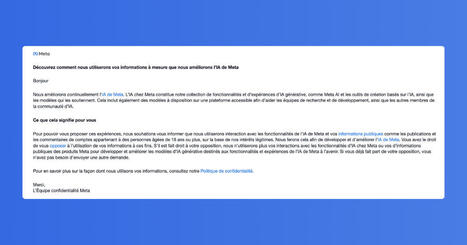 Meta va entraîner son IA sur vos posts Instagram et Facebook : comment s’y opposer | L'actualité du digital | Scoop.it