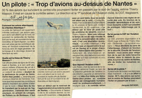 Un pilote : "Trop d'avions au-dessus de Nantes" | ACIPA | Scoop.it