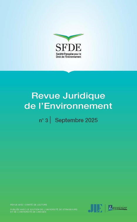 Revue Juridique de l'Environnement -&nbsp;Volume 50, num&eacute;ro 4, D&eacute;cembre 2025 | Biodiversit&eacute; | Scoop.it