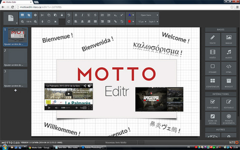 Éditeur Web de documents HTML5 & augmenté sur Chrome. (ajouter texte, interaction, photos, fichiers audio et vidéo) | | Boite à outils blog | Scoop.it