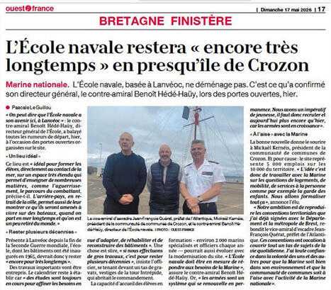 L&rsquo;&Eacute;cole navale restera en presqu&rsquo;&icirc;le de Crozon | DEFENSE NEWS | Scoop.it