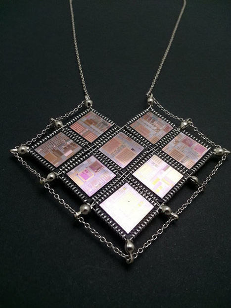 Hi-Tech Valentine Heart Computer Chip and Wafer Necklace | 1001 Recycling Ideas ! | Scoop.it