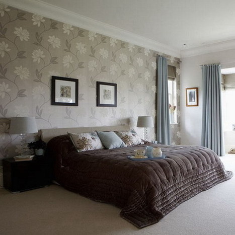 Bedrooms With Wallpaper And Feature Walls Bed