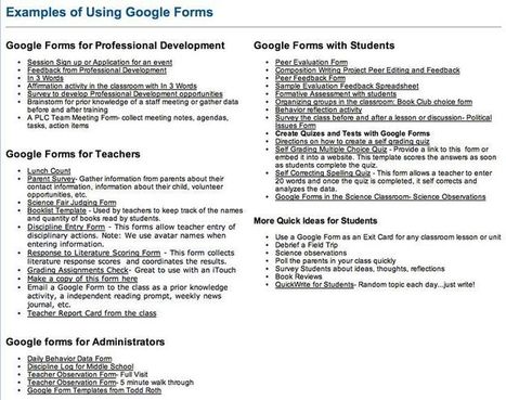 Google forms - Pinterest collection | iGeneration - 21st Century Education (Pedagogy & Digital Innovation) | Scoop.it