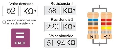 Calculadora de resistencias en paralelo  | tecno4 | Scoop.it