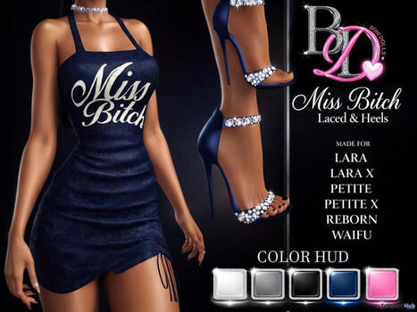 Miss Bitch Dress Laced & Heels July 2026 Group Gift by BONI DOLLS | Teleport Hub - Second Life Freebies | Second Life Freebies | Scoop.it