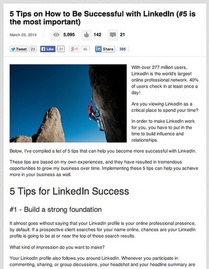 How to Benefit from the LinkedIn Publishing Platform | | e-commerce & social media | Scoop.it