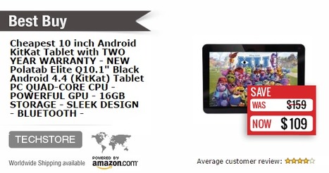 50% OFF -  NEW - 10 inch Android Tablet with 2 Year Warranty - QUAD-CORE CPU -16GB Storage | Technology in Business Today | Scoop.it
