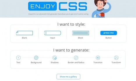 EnjoyCSS, un générateur de CSS3 sans prise de tête | Time to Learn | Scoop.it