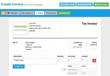 Twenty free tools to create instant invoices easily | consumer psychology | Scoop.it