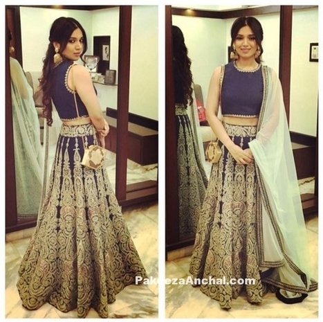 Bhumi Pednekar in sleevless Lehenga Choli in SVA by Sonam and Paras Modi | Indian Fashion Updates | Scoop.it