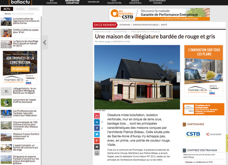 "Une maison de villégiature bardée de rouge et gris"- BATIACTU | Architecture, maisons bois & bioclimatiques | Scoop.it