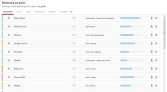 Youtube lanza biblioteca de m&uacute;sica de fondo gratis, para usar en cualquier proyecto, no solo v&iacute;deos! | Recursos educativos Creative Commons | Scoop.it