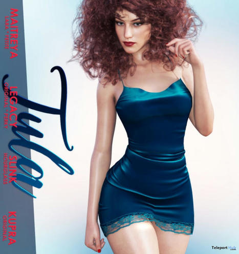 Tula Dress Teal December 2021 Group Gift by MAAI | Teleport Hub - Second Life Freebies | Second Life Freebies | Scoop.it