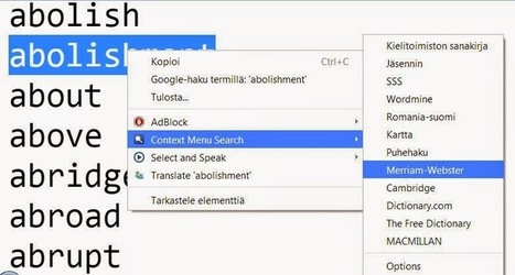 Englannin sanakirjoja kontekstivalikossa | 1Uutiset - Lukemisen tähden | Scoop.it