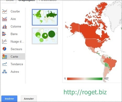 Comment créer une carte du monde avec une feuille de calcul google doc | gpmt | Scoop.it