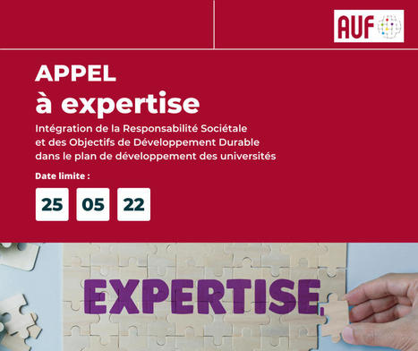 Appel &agrave; expertise : Int&eacute;gration de la Responsabilit&eacute; Soci&eacute;tale et des Objectifs de D&eacute;veloppement Durable dans le plan de d&eacute;veloppement des universit&eacute;s | Ethique environnementale | Scoop.it