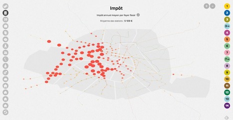 La carte interactive des populations parisiennes | Cabinet de curiosités numériques | Scoop.it