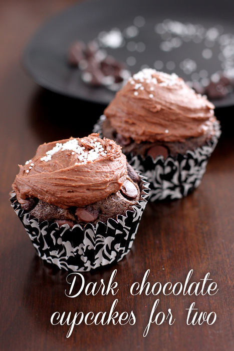 Dark chocolate cupcakes for two | write meg! | The Chic Chocolate Curator | Scoop.it