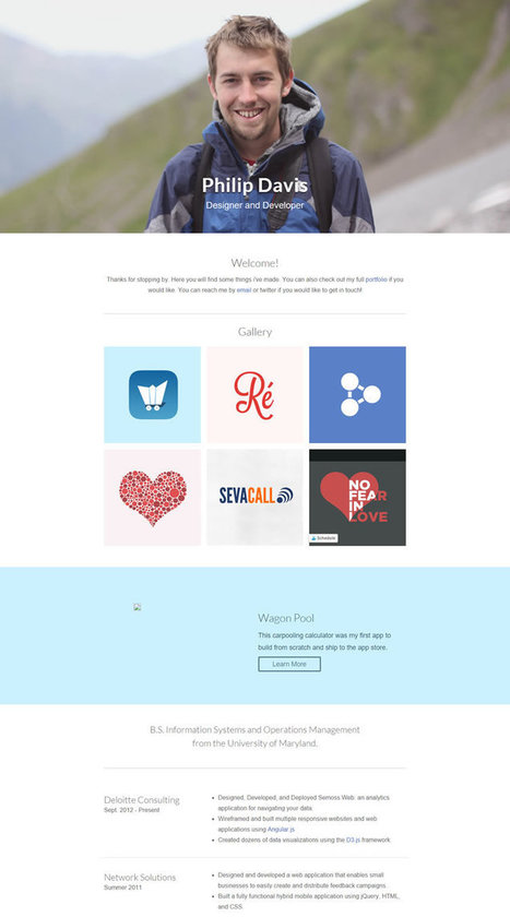 10 Free Professional HTML & CSS CV/Resume Templates | Freakinthecage Webdesign Lesetips | Scoop.it