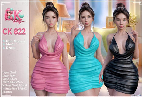 CK 822 Dress June 2026 Group Gift by Patty C.K Fashion | Teleport Hub - Second Life Freebies | Second Life Freebies | Scoop.it