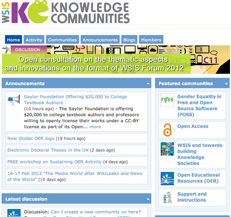 WSIS Knowledge Communities | Digital Delights | Scoop.it