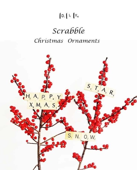 Scrabble Christmas Ornaments | 1001 Recycling Ideas ! | Scoop.it