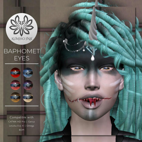 Baphomet System Eyes & Appliers October 2021 Group Gift by KUMIHO x j!NX | Teleport Hub - Second Life Freebies | Second Life Freebies | Scoop.it