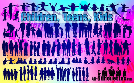 Over 2100 FREE High Resolution People Silhouettes | Digital Delights - Images & Design | Scoop.it