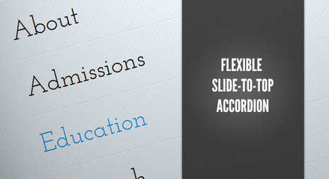 Flexible Slide-to-top Accordion | youyouk | Scoop.it