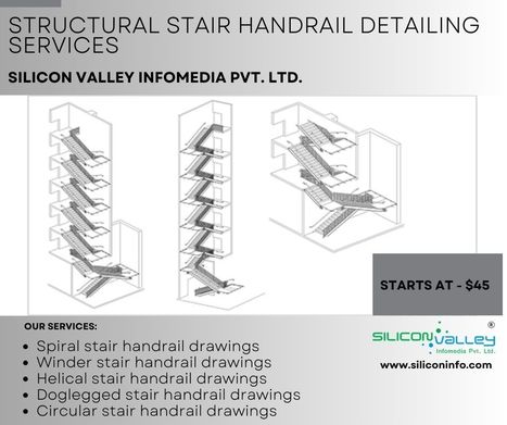 Structural Stair Handrail Detailing Services | CAD Services - Silicon Valley Infomedia Pvt Ltd. | Scoop.it